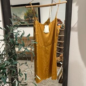 Wilfred Mustard Satin Dress